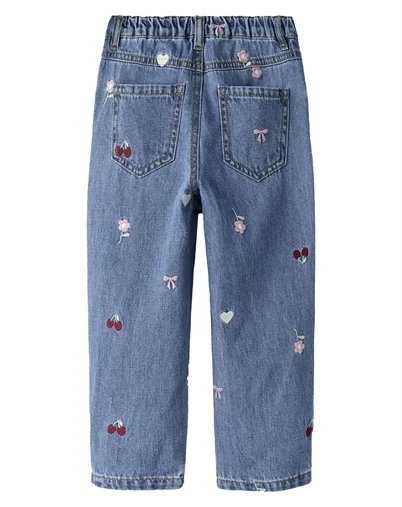 Name it - NMFBella Barrel Jeans - Medium Blue Denim